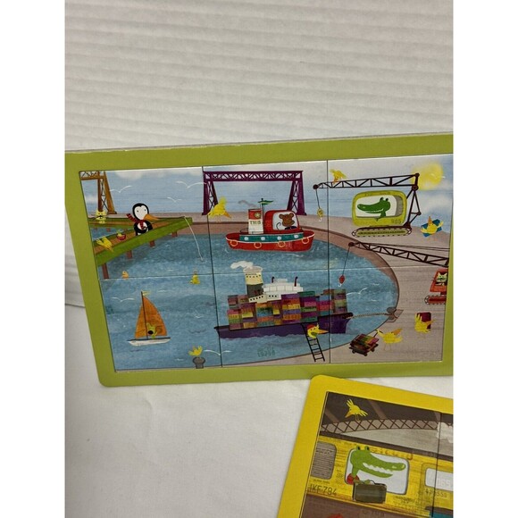 Mudpuppy Picture This Puzzle Matching Game -4 Boards 24 Pieces Complete Set - Picture 8 of 14